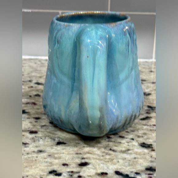 Shearwater Pottery Blue Seafoam Green Cast Fish Mug - Picture 3 of 7